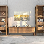 Витрина правая из массива дуба с 5-ю полками и 2-мя ящиками Tasteful Furniture варинант исполнения - 2 | Loft Concept в Санкт-петербурге