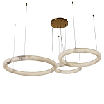 Люстра с 3-мя кольцами из натурального камня Minerals of Light варинант исполнения - 1 | Loft Concept в Санкт-петербурге
