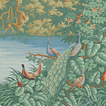 Обои ручная роспись Le Brésil Paille варинант исполнения - 1 | Loft Concept в Санкт-петербурге