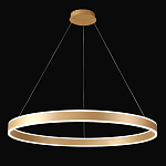 Люстра подвесная светодионая кольцевая золотого цвета Ring Horizontal варинант исполнения - 2 | Loft Concept в Санкт-петербурге