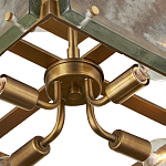 Потолочный светильник квадратный из толстого литого стекла Cast Glass варинант исполнения - 3 | Loft Concept в Санкт-петербурге