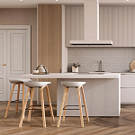 Барный стул на ножках из натурального дерева Boras White варинант исполнения - 8 | Loft Concept в Санкт-петербурге