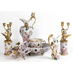 Фарфоровый подсвечник Лебедь с ангелом Asse варинант исполнения - 2 | Loft Concept в Санкт-петербурге