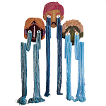 Вязаный Арт-Объект на стену из трех элементов Triptych варинант исполнения - 3 | Loft Concept в Санкт-петербурге