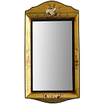 Зеркало в стиле Шинуазри ручная роспись Chinoiserie Golden Birds Mirror варинант исполнения - 1 | Loft Concept в Санкт-петербурге