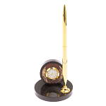 Часы настольные с ручкой из натурального камня Stone Clock варинант исполнения - 6 | Loft Concept в Санкт-петербурге