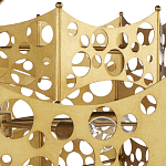 Люстра фигурная золотого цвета Corrugated Panels варинант исполнения - 3 | Loft Concept в Санкт-петербурге