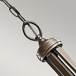 Люстра с белыми тканевыми абажурами в прозрачных стеклянных цилиндрах Kichler варинант исполнения - 19 | Loft Concept в Санкт-петербурге