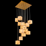 Люстра подвесная с квадратными плафонами из натурального камня Glowing Spheres варинант исполнения - 2 | Loft Concept в Санкт-петербурге