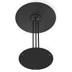 Стол журнальный с круглой бело-голубой столешницей из стекла White and Blue Marble варинант исполнения - 5 | Loft Concept в Санкт-петербурге