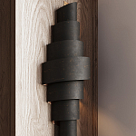 Бра в форме спирали черное с золотой внутренней отделкой Warm Glow варинант исполнения - 3 | Loft Concept в Санкт-петербурге