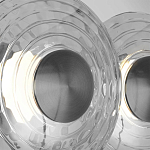 Бра из трех стеклянных фактурных дисков Eyepiece варинант исполнения - 6 | Loft Concept в Санкт-петербурге