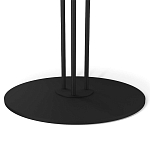 Стол журнальный с круглой бело-голубой столешницей из стекла White and Blue Marble варинант исполнения - 4 | Loft Concept в Санкт-петербурге