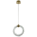 Подвесной светильник кольцо украшенный кристаллами из хрусталя Gilbertine Crystals Ring Hanging Lamp варинант исполнения - 2 | Loft Concept в Санкт-петербурге