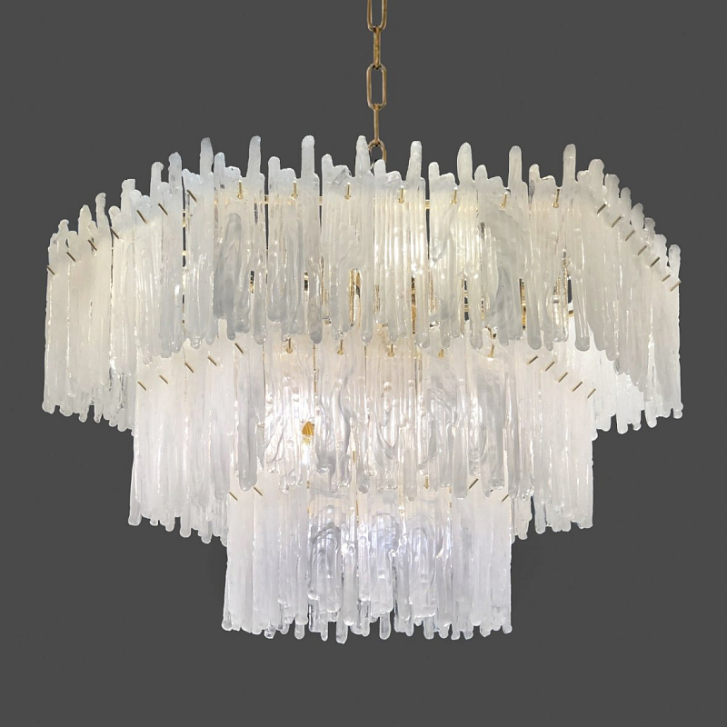 Люстра Snow Queen Chandelier Золотой Белый в Санкт-петербурге | Loft Concept 