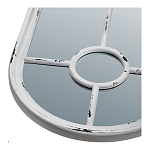 Зеркало-окно с арочным силуэтом в венецианском стиле Venetian White Mirror варинант исполнения - 2 | Loft Concept в Санкт-петербурге