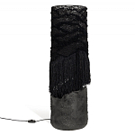 Напольная лампа черная с текстильными элементами "ЯРВИ" варинант исполнения - 8 | Loft Concept в Санкт-петербурге