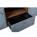 ТВ-тумба серая из массива бука с 2-мя дверками и ящиком Wenge Light варинант исполнения - 6 | Loft Concept в Санкт-петербурге