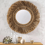 Зеркало из ротанга и сизаля WICKER MIRROR 100 варинант исполнения - 3 | Loft Concept в Санкт-петербурге