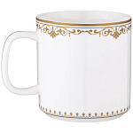 Кружка из фарфора белая с изображением лошади 400 мл Porcelain Horse Set варинант исполнения - 1 | Loft Concept в Санкт-петербурге