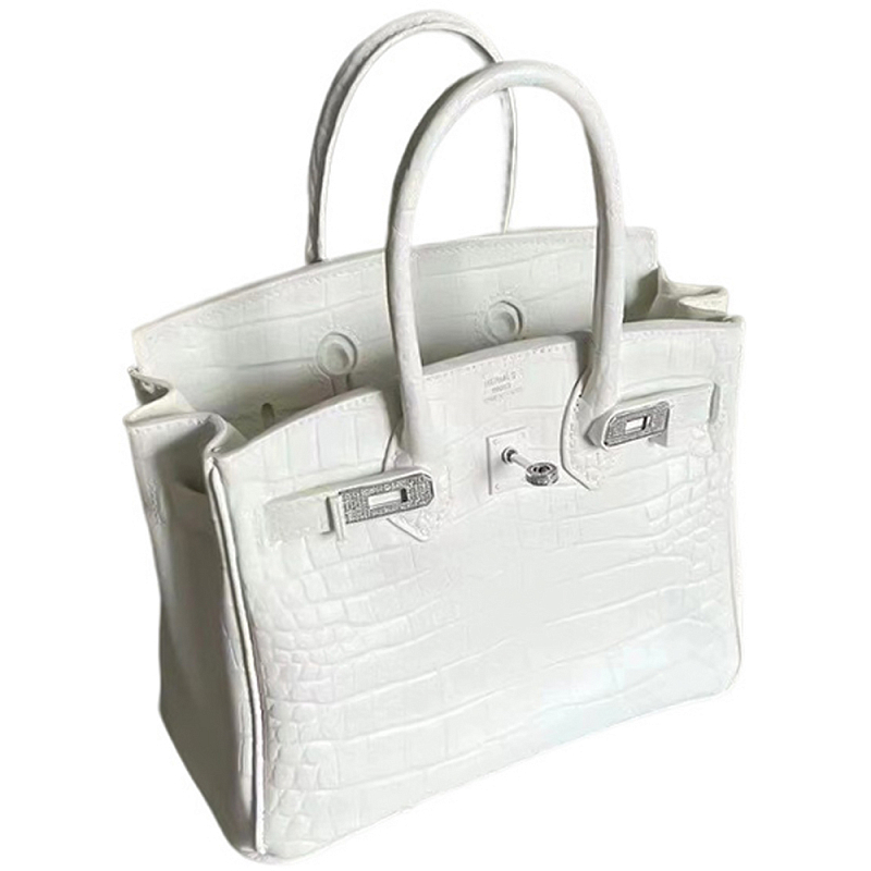 Декоративная ваза в виде сумки Birkin Bag Vase White Белый в Санкт-петербурге | Loft Concept 