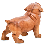 Статуэтка деревянная в виде собаки Balinese Dog варинант исполнения - 2 | Loft Concept в Санкт-петербурге