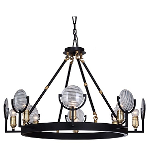 Люстра RH Gaslight Lens Chandelier 8