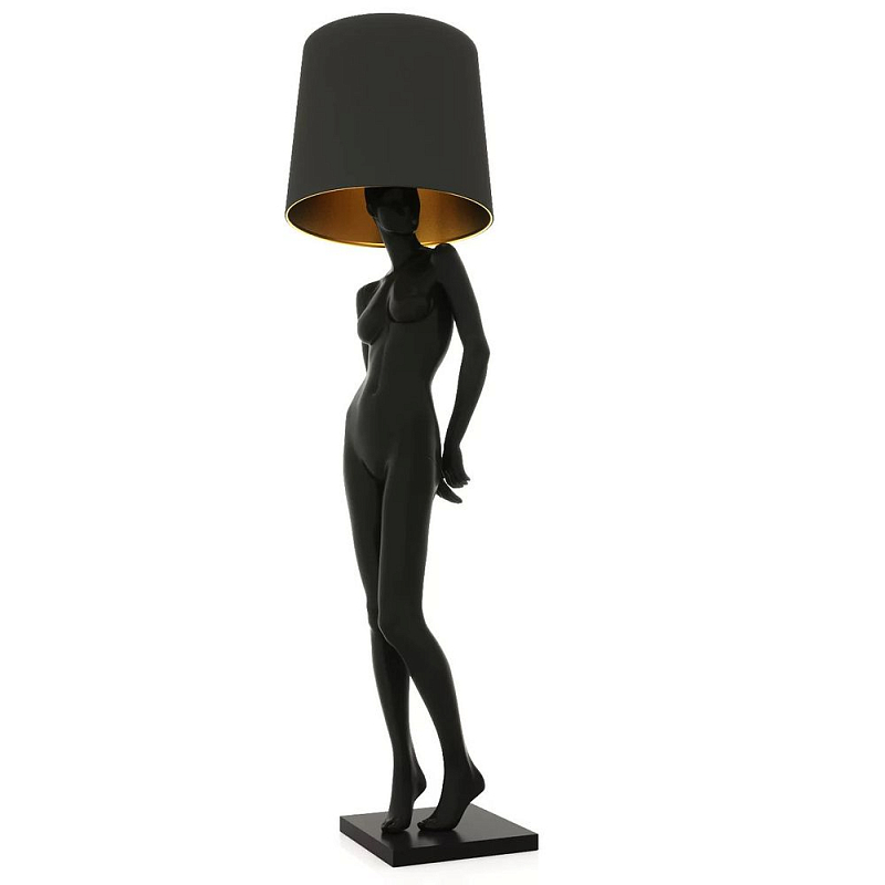 Лампа MANNEQUIN LAMP с абажуром женственность в деталях Глянцевый черный Черный матовый Глянцевый белый Белый матовый Серый Золотой Красный Шампань в Санкт-петербурге | Loft Concept 