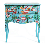 Комод с росписью Розовый фламинго L.XV CHEST OF DRAWERS Flowers with Flamingo варинант исполнения - 2 | Loft Concept в Санкт-петербурге