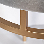 Столик журнальный серебристый с круглой столешницей Showing Refinement варинант исполнения - 2 | Loft Concept в Санкт-петербурге