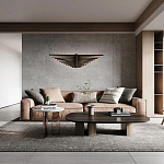 Люстра в виде распахнутых крыльев из тонких металлических планок Flight of Freedom варинант исполнения - 8 | Loft Concept в Санкт-петербурге