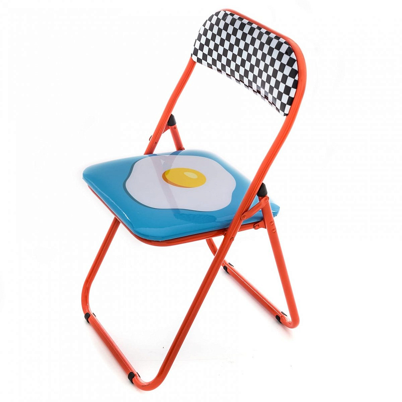 Стул Seletti Folding Chair Egg Мульти Красный в Санкт-петербурге | Loft Concept 