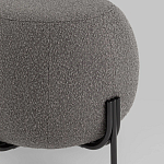 Пуф в ткани букле темно-серого цвета Pikelet варинант исполнения - 3 | Loft Concept в Санкт-петербурге