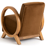 Кресло с круглыми деревянными подлокотниками Modesto Chair варинант исполнения - 4 | Loft Concept в Санкт-петербурге