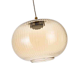Подвесной светильник с янтарным рифленым стеклянным плафоном Ferm Living варинант исполнения - 5 | Loft Concept в Санкт-петербурге