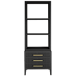 Этажерка Primo с ящиками шпон Черный дуб варинант исполнения - 1 | Loft Concept в Санкт-петербурге