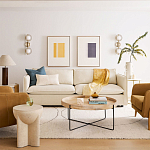 Журнальный стол с круглой деревянной столешницей Urban Style Space варинант исполнения - 4 | Loft Concept в Санкт-петербурге