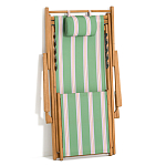 Шезлонг из акации и ткани Venezuela варинант исполнения - 7 | Loft Concept в Санкт-петербурге