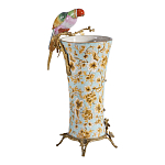 Ваза фарфоровая с птицей на бронзовой ветке Garden of Eden варинант исполнения - 2 | Loft Concept в Санкт-петербурге