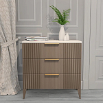 Комод коричневый с 3-мя ящиками на 4-х ножках Harper Line варинант исполнения - 1 | Loft Concept в Санкт-петербурге