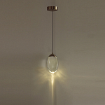 Подвесной светильник с плафоном в форме капли Crystal Transparent Drop варинант исполнения - 5 | Loft Concept в Санкт-петербурге