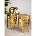 Столик дизайнерский Copper streaks варинант исполнения - 8 | Loft Concept в Санкт-петербурге