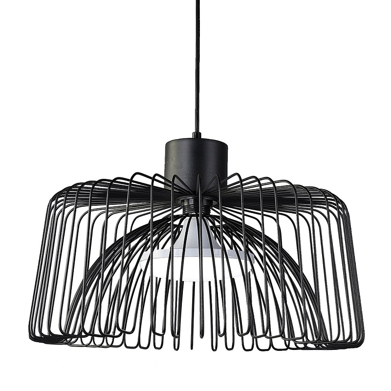 Подвесной светильник Cage Wire Color Pendant Black Черный в Санкт-петербурге | Loft Concept 