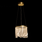 Подвесной светильник цилиндрической формы с прозрачным волнистым плафоном Wave Line варинант исполнения - 3 | Loft Concept в Санкт-петербурге