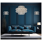 Люстра круглая с россыпью хрусталя Perfection of Diamonds варинант исполнения - 3 | Loft Concept в Санкт-петербурге