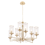 Люстра с 9-ю цилиндрическими стеклянными плафонами Jeanette варинант исполнения - 2 | Loft Concept в Санкт-петербурге