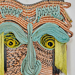 Арт-Объект из нитей Абстрактный портрет Joana Schneider  варинант исполнения - 1 | Loft Concept в Санкт-петербурге