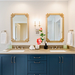 Зеркало прямоугольной металлической рамой с эффектом состаривания Accommodation варинант исполнения - 1 | Loft Concept в Санкт-петербурге