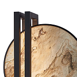 Бра из двух каменных дисков в металлической раме Constellation варинант исполнения - 2 | Loft Concept в Санкт-петербурге