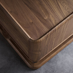 Прикроватный деревянный столик с 2-мя ящиками Moon Walnut Furniture варинант исполнения - 4 | Loft Concept в Санкт-петербурге